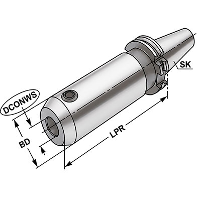 Kemmler SK Weldon End Mill Holders with Coolant Channels