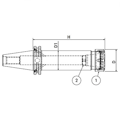 Pagnoni SK Weldon End Mill Holders (DIN 6359)