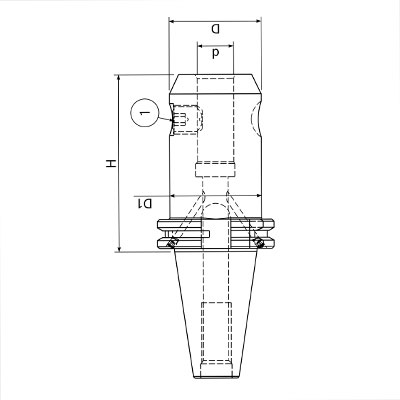Pagnoni SK Whistle Notch End Mill Holders (DIN 1835-E)