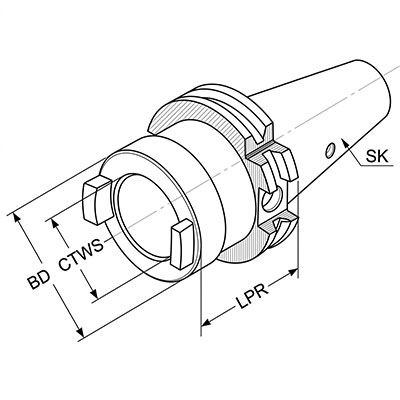 Kemmler SK Combi Shell End Mill Holders (DIN 6358)